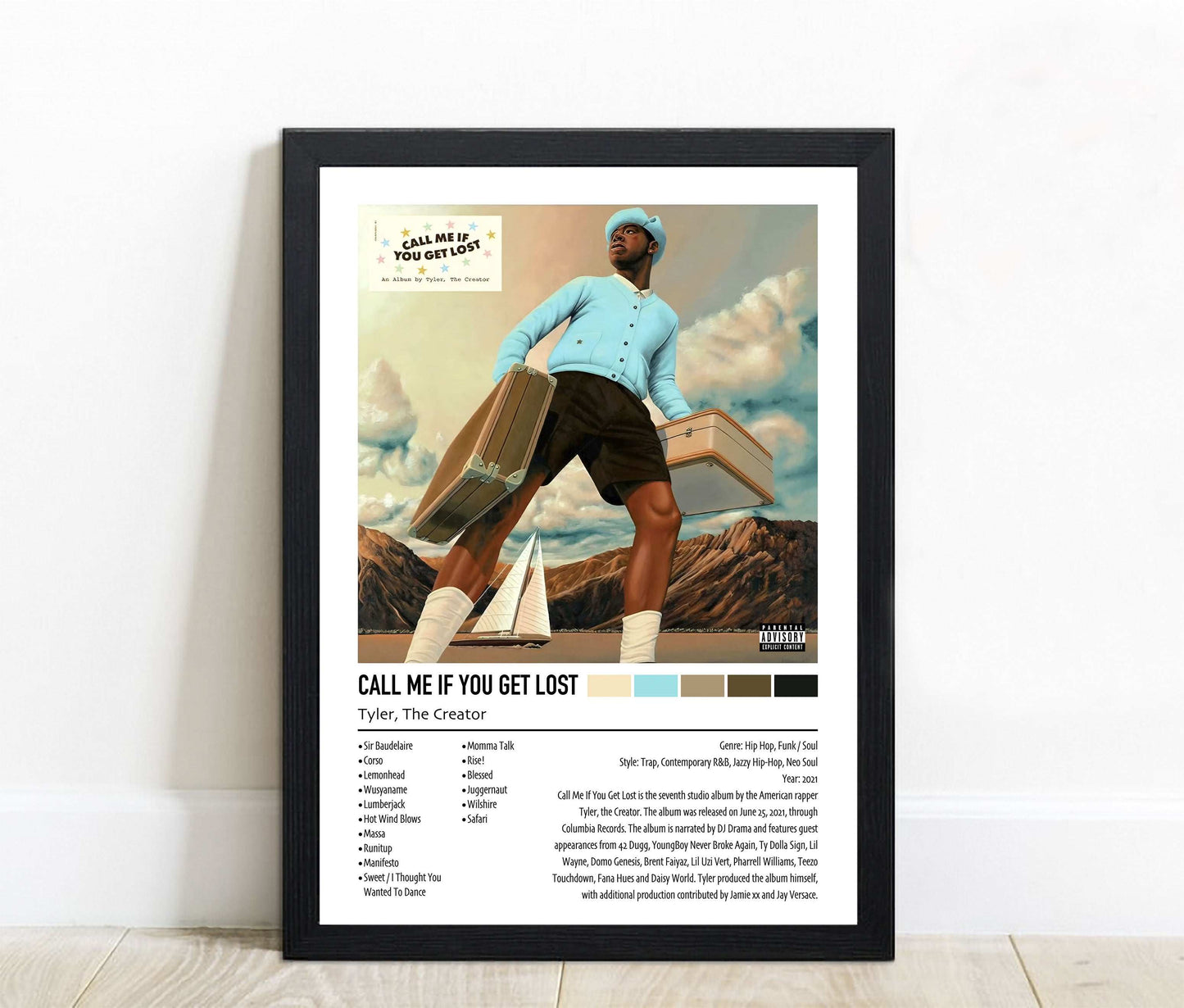 Tyler, The Creator | CALL ME IF YOU GET LOST (Alternate Cover) | Custom Album Cover Poster Print