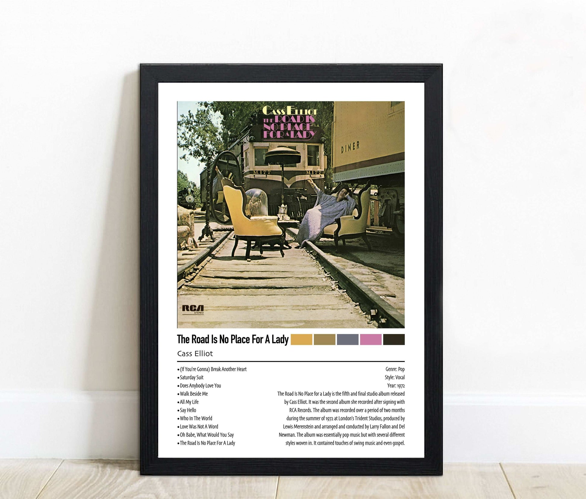 Cass Elliot | The Road Is No Place For A Lady | Custom Album Cover Poster Print