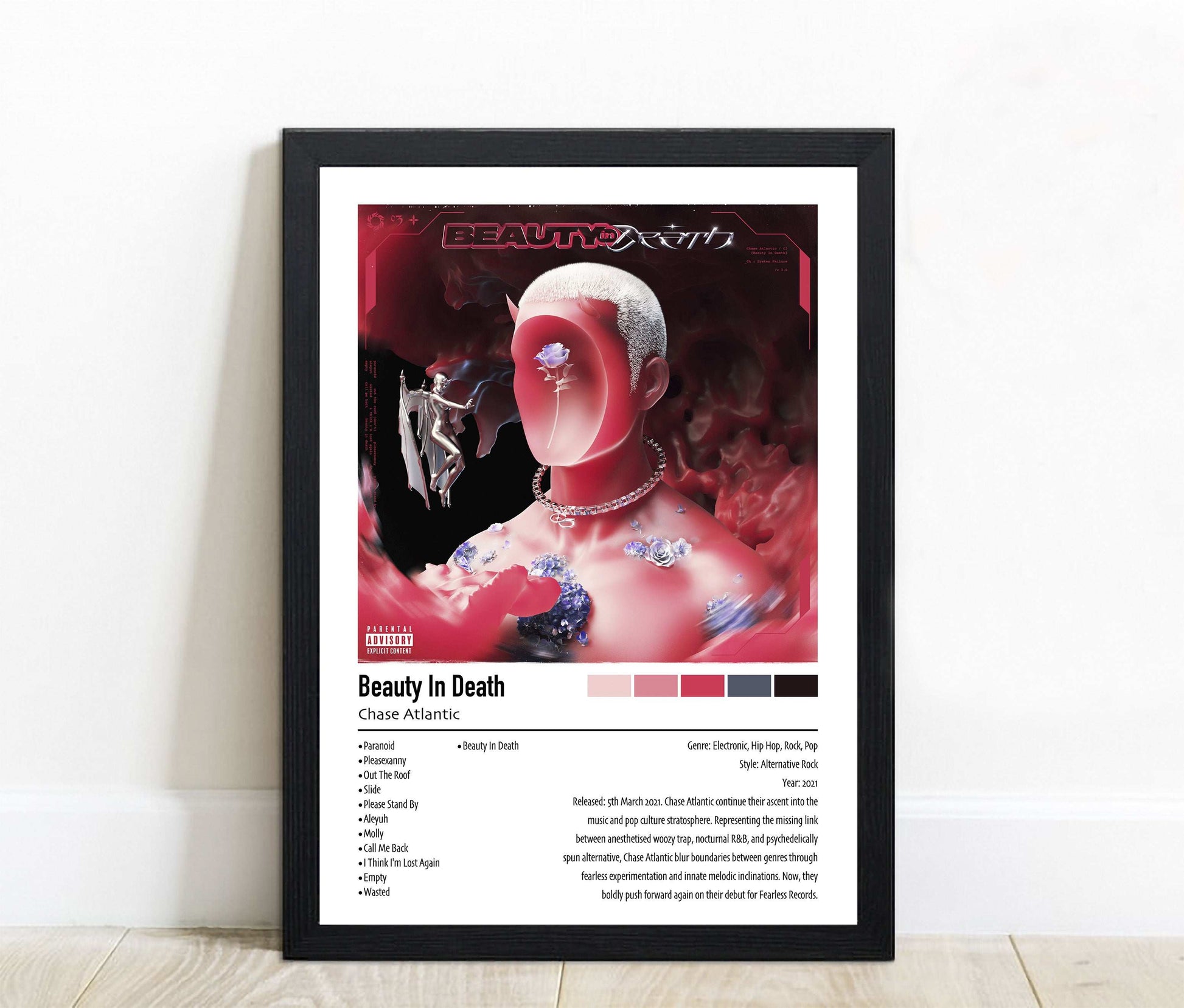 Chase Atlantic | Beauty In Death | Custom Album Cover Poster Print