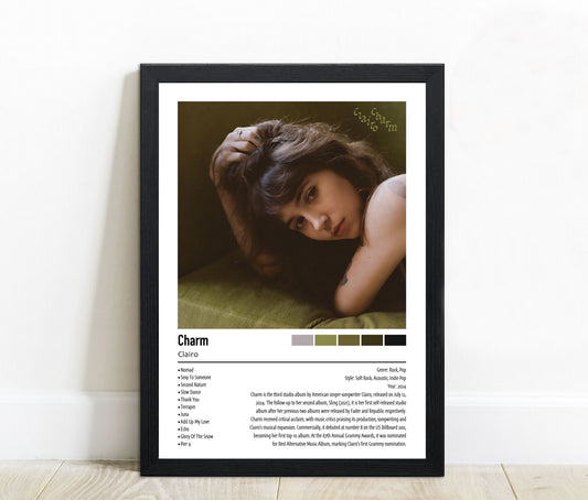 Clairo | Charm | Custom Album Cover Poster Print