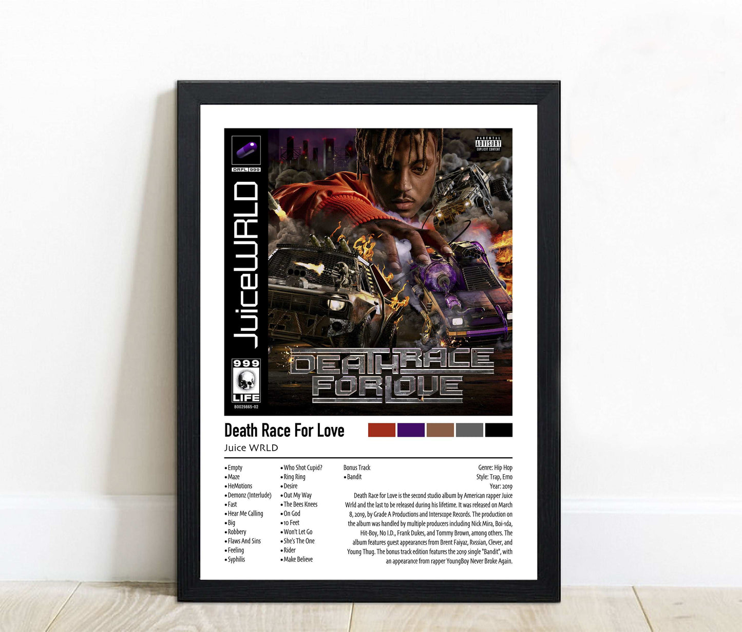 Juice WRLD | Death Race For Love (Bonus Track) | Custom Album Cover Poster Print