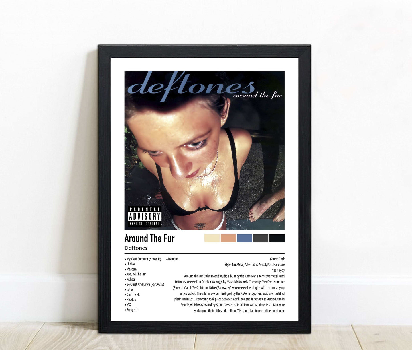 Deftones | Around The Fur | Custom Album Cover Poster Print