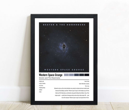 Dexter and The Moonrocks | Western Space Grunge | Custom Album Cover Poster Print