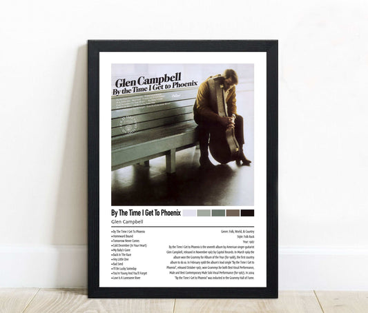Glen Campbell | By The Time I Get To Phoenix | Custom Album Cover Poster Print