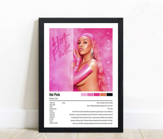 Doja Cat | Hot Pink | Custom Album Cover Poster Print