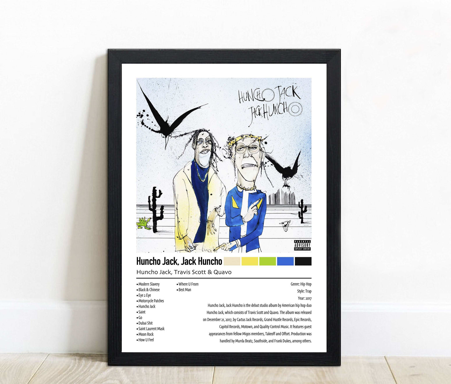 Huncho Jack, Travis Scott & Quavo | Huncho Jack, Jack Huncho | Custom Album Cover Poster Print