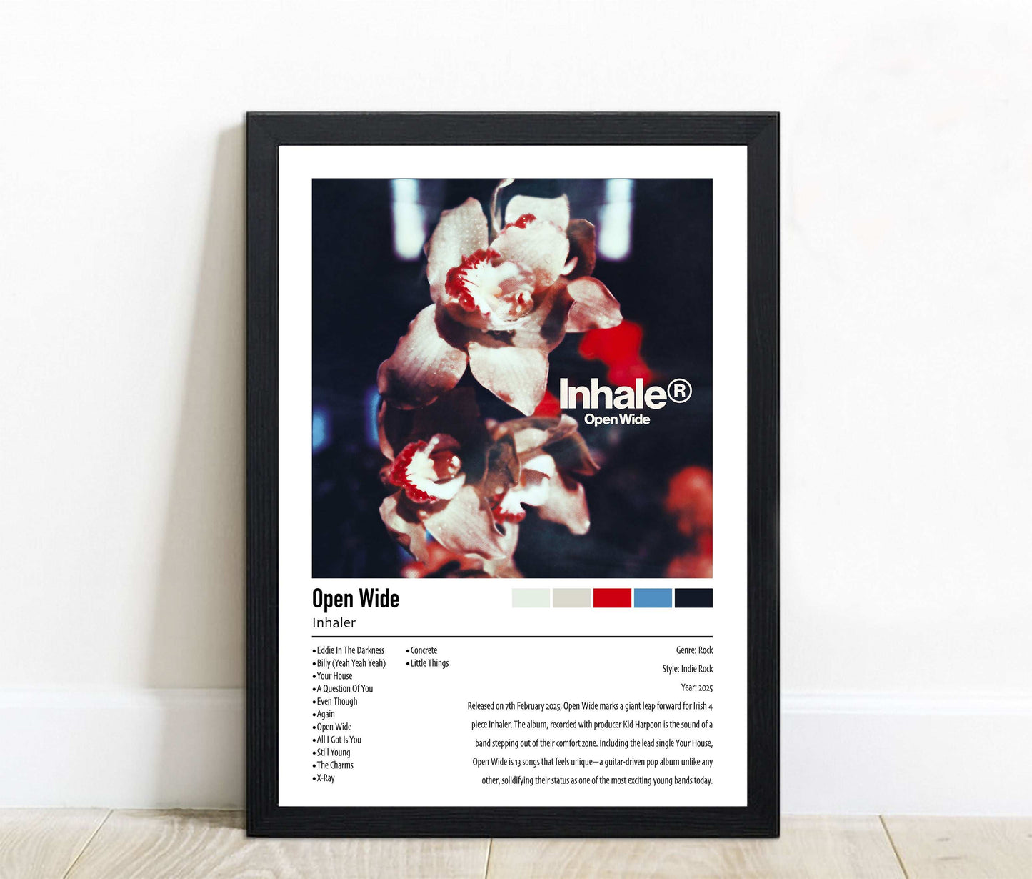 Inhaler | Open Wide | Custom Album Cover Poster Print