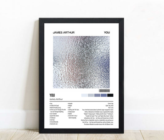 James Arthur | YOU | Custom Album Cover Poster Print