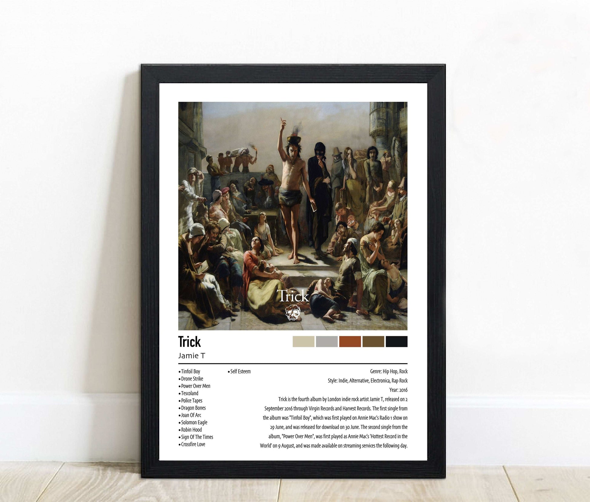 Jamie T | Trick | Custom Album Cover Poster Print