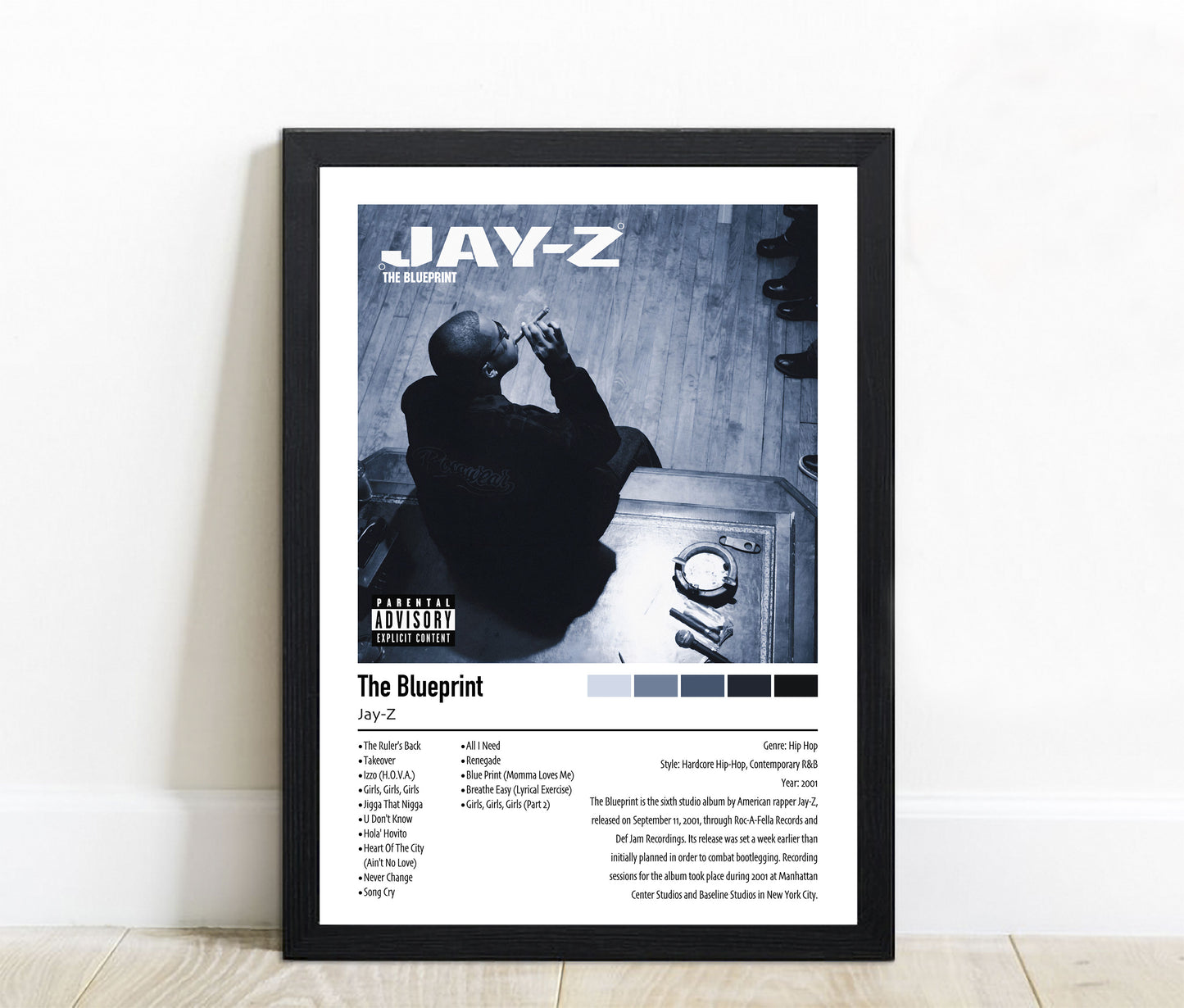 Jay-Z | The Blueprint | Custom Album Cover Poster Print