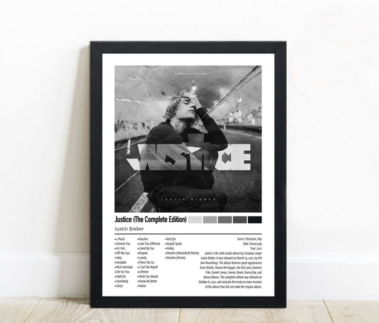 Justin Bieber | Justice (The Complete Edition) | Custom Album Cover Poster Print