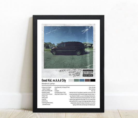 Kendrick Lamar | Good Kid, m.A.A.d City (Deluxe) | Custom Album Cover Poster Print