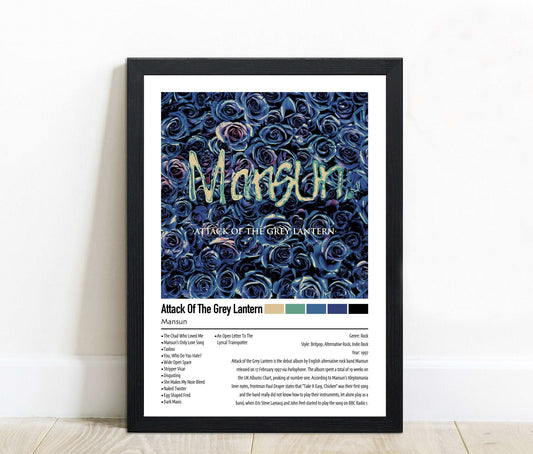 Mansun | Attack Of The Grey Lantern | Custom Album Cover Poster Print