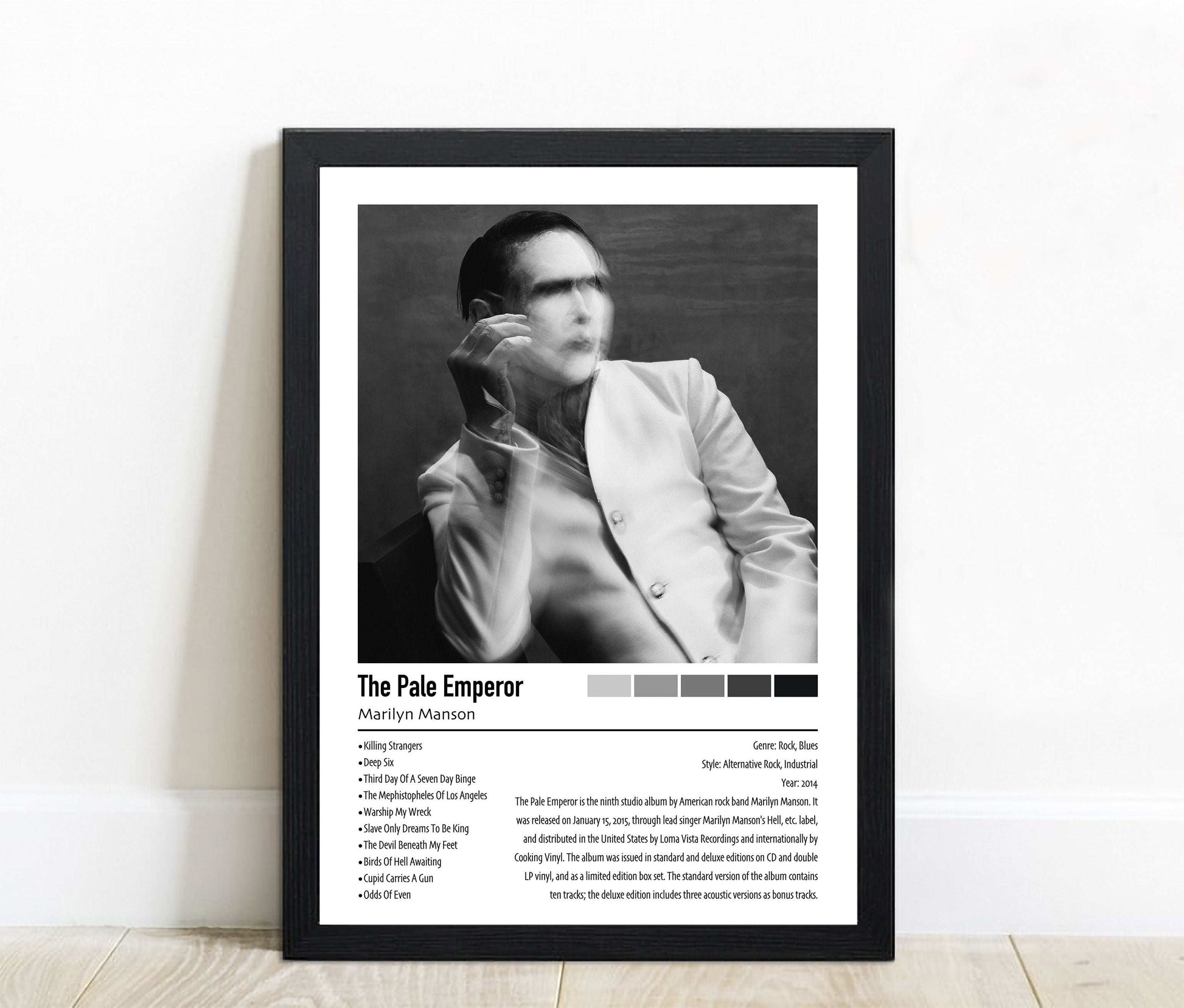 Marilyn Manson | The Pale Emperor | Custom Album Cover Poster Print