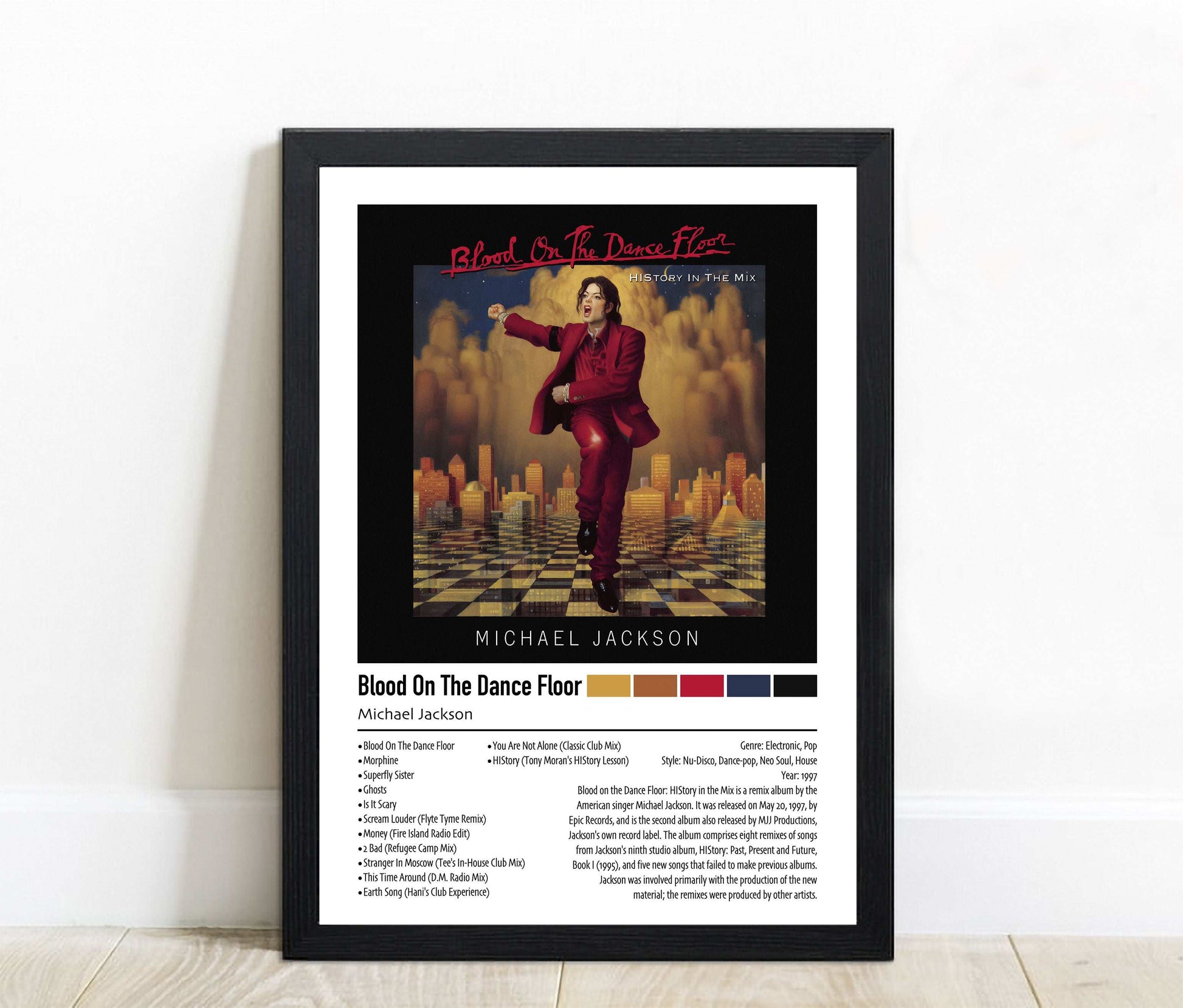 Michael Jackson | Blood on the Dance Floor (HIStory in the Mix) | Custom Album Cover Poster Print