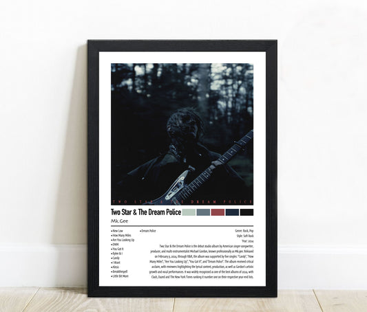 Mk.Gee | Two Star & The Dream Police | Custom Album Cover Poster Print