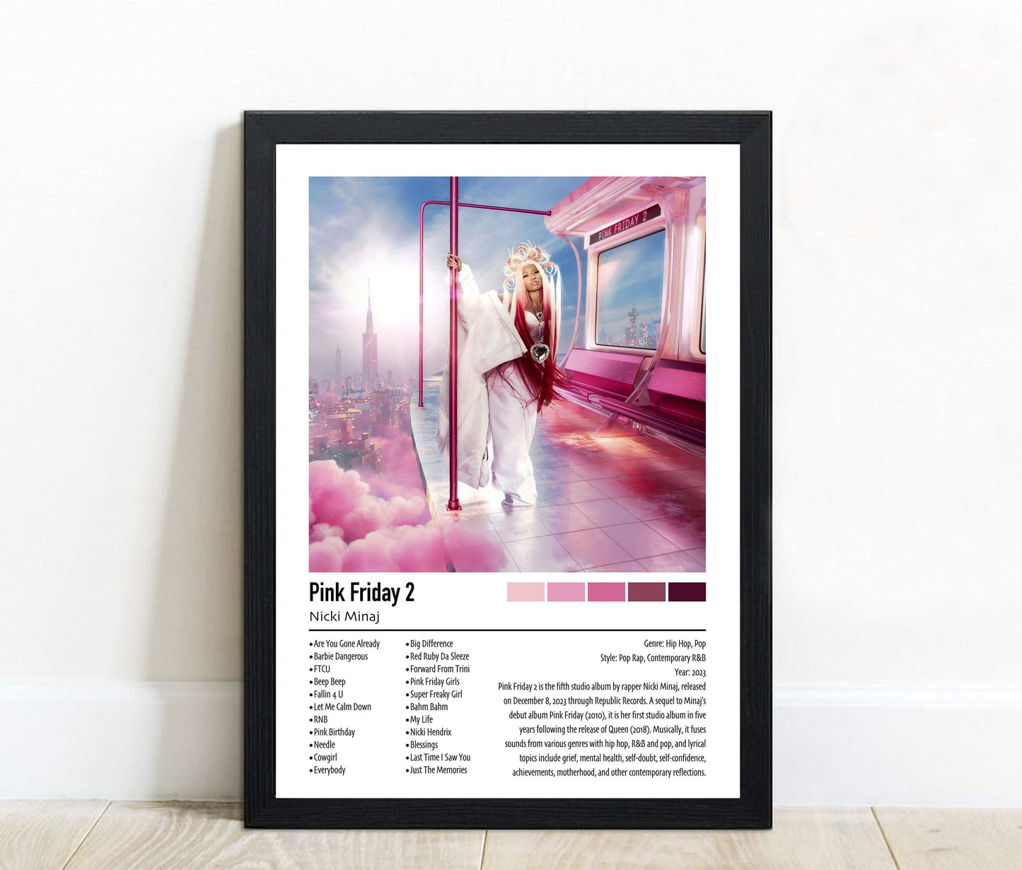 Nicki Minaj | Pink Friday 2 | Custom Album Cover Poster Print