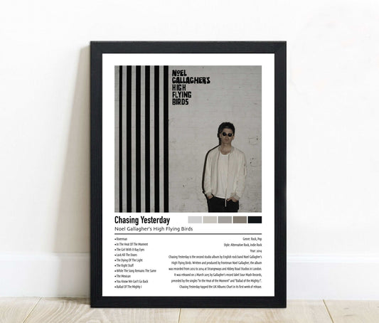 Noel Gallagher's High Flying Birds | Chasing Yesterday | Custom Album Cover Poster Print