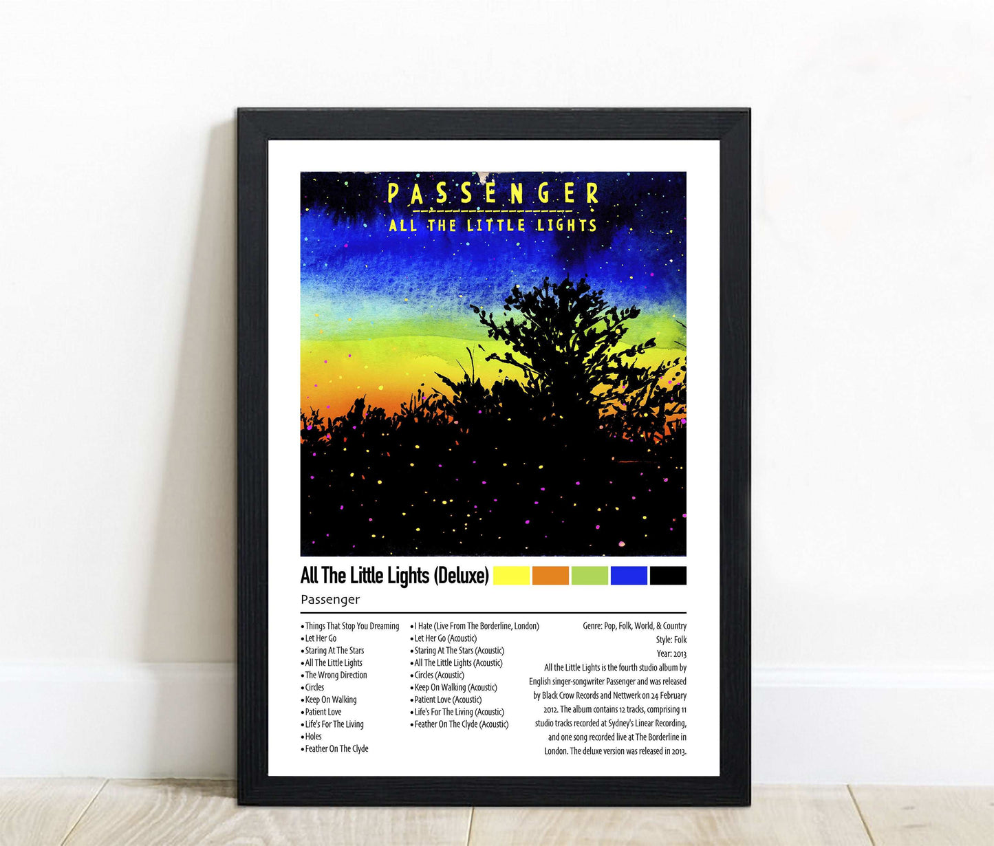 Passenger | All The Little Lights (Deluxe) | Custom Album Cover Poster Print