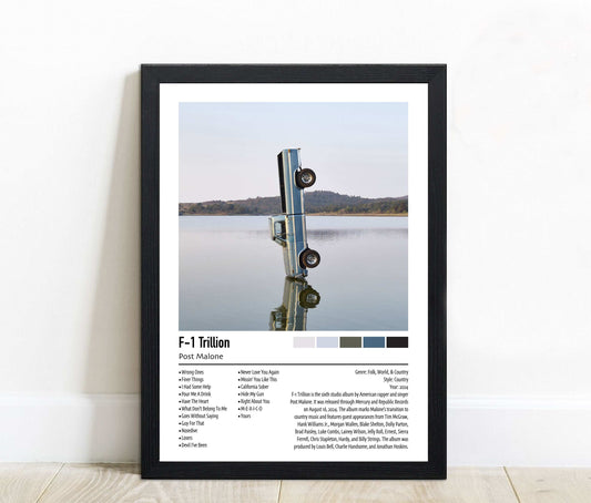 Post Malone | F-1 Trillion | Custom Album Cover Poster Print