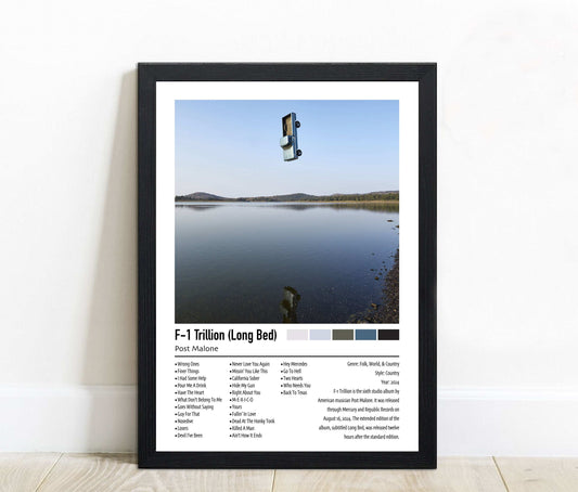 Post Malone | F-1 Trillion (Long Bed) | Custom Album Cover Poster Print