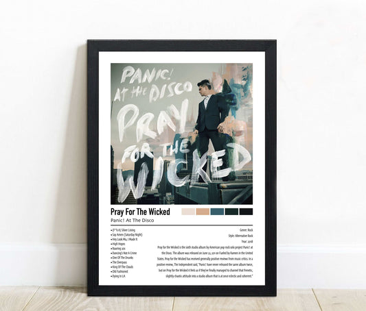 Panic! At The Disco | Pray For The Wicked | Custom Album Cover Poster Print