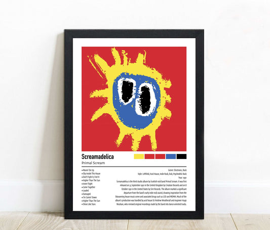 Primal Scream | Screamadelica | Custom Album Cover Poster Print