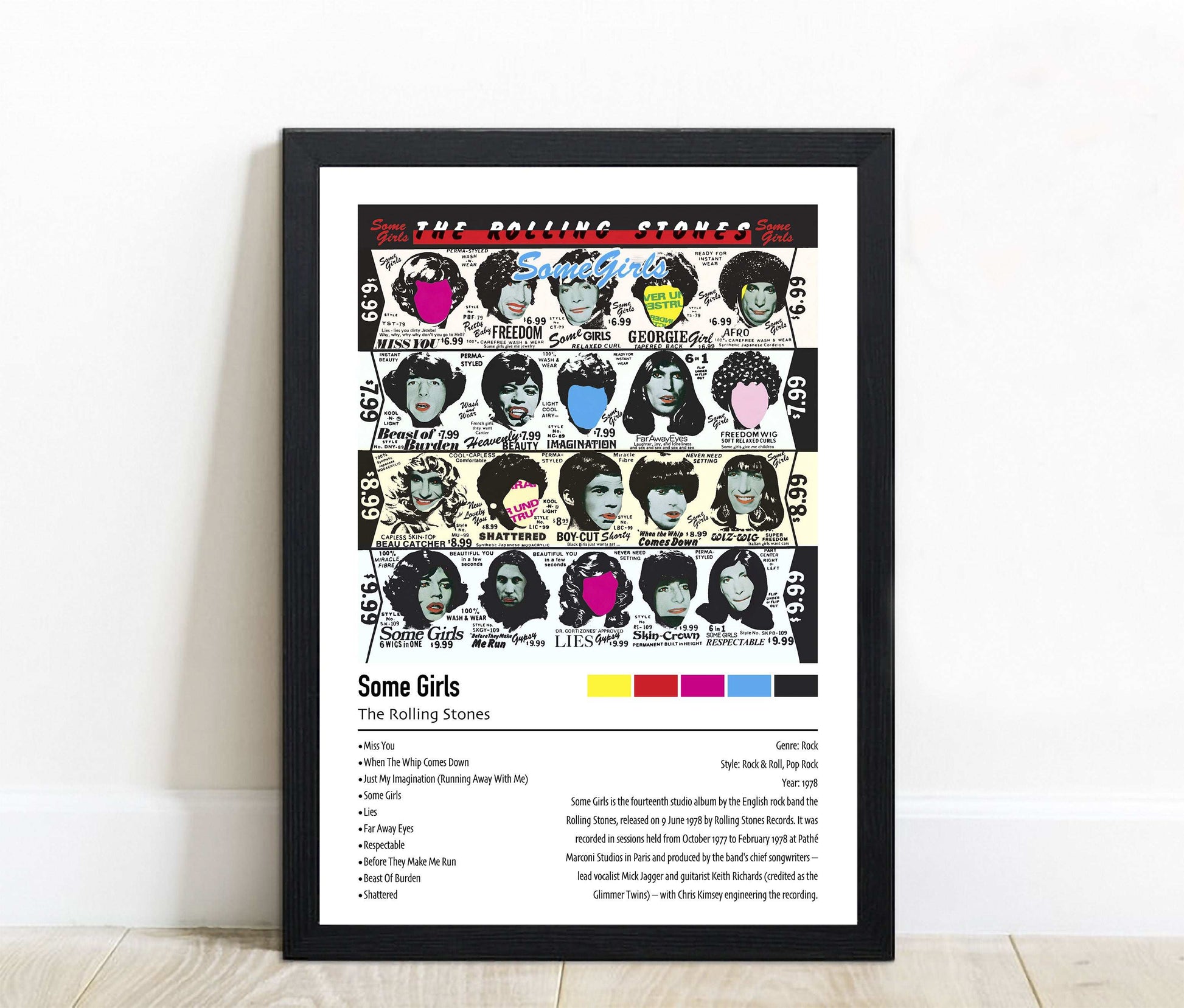 The Rolling Stones | Some Girls | Custom Album Cover Poster Print