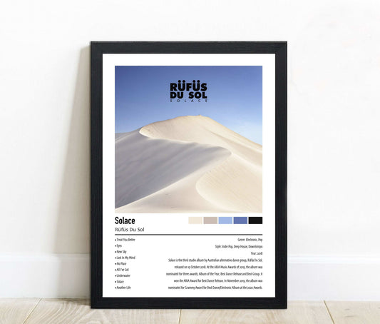 Rüfüs Du Sol | Solace | Custom Album Cover Poster Print