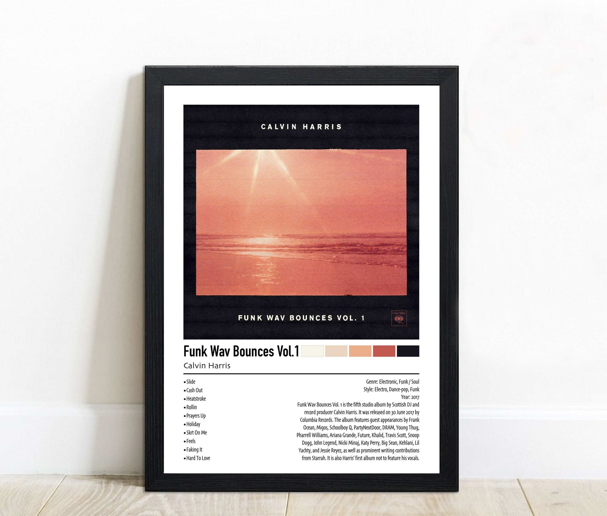 Calvin Harris | Funk Wav Bounces Vol.1 | Custom Album Cover Poster Print