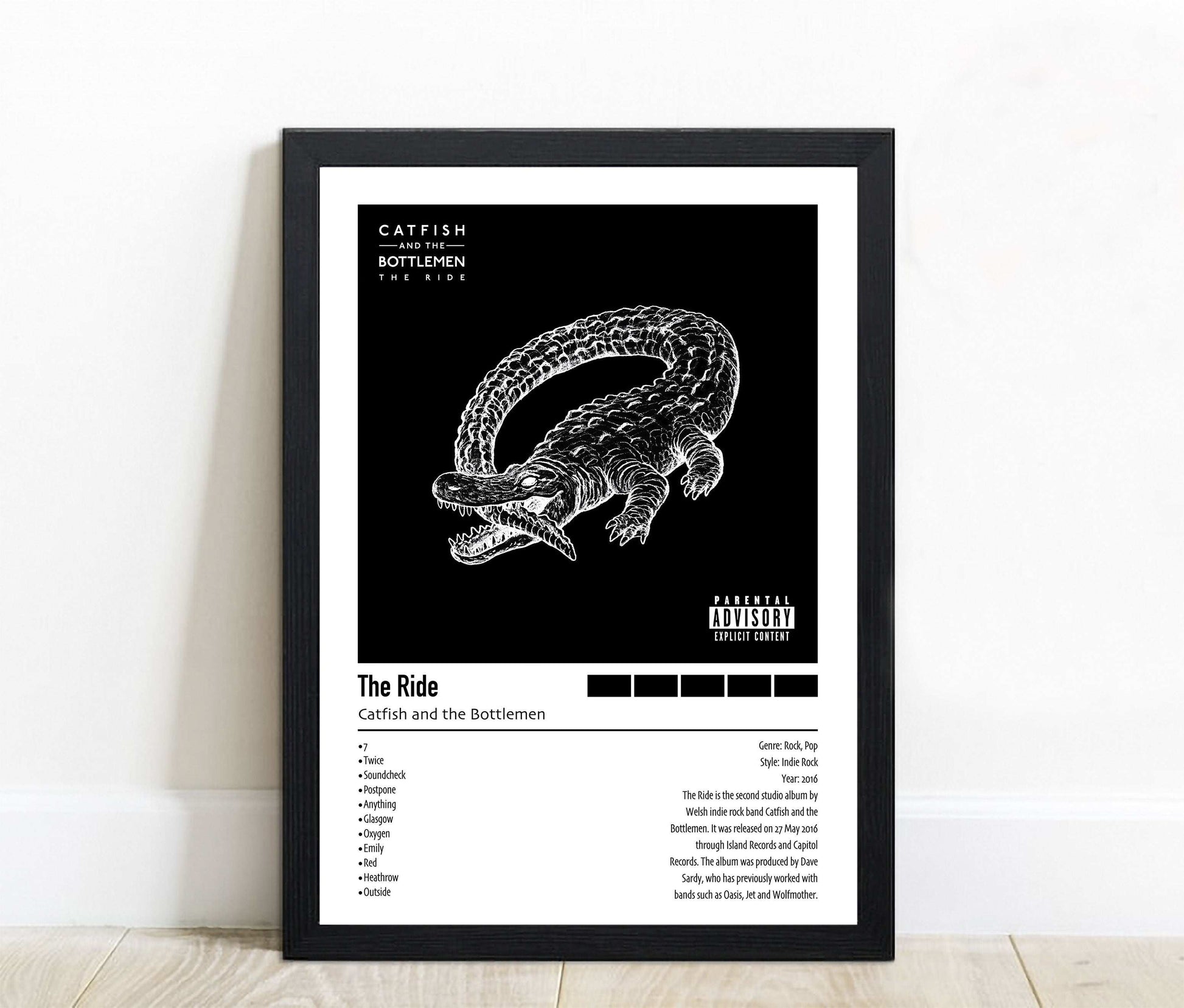 Catfish And The Bottlemen | The Ride | Custom Album Cover Poster Print