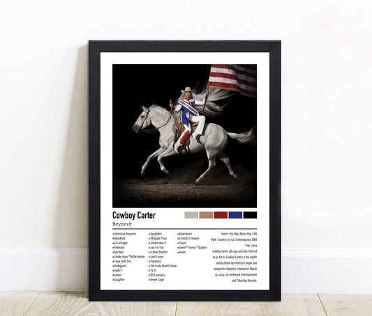 Beyoncé | Cowboy Carter | Custom Album Cover Poster Print