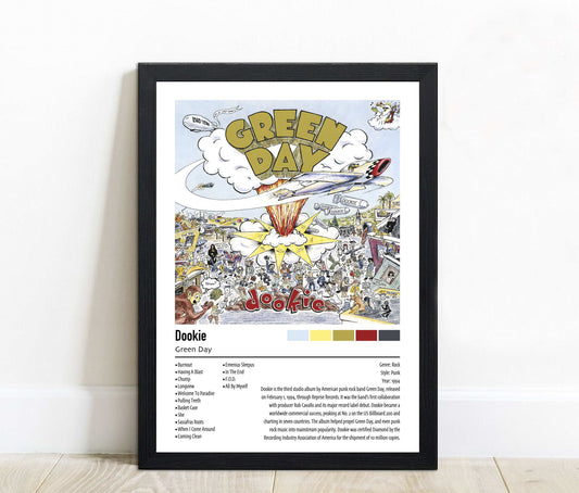 Green Day | Dookie | Custom Album Cover Poster Print