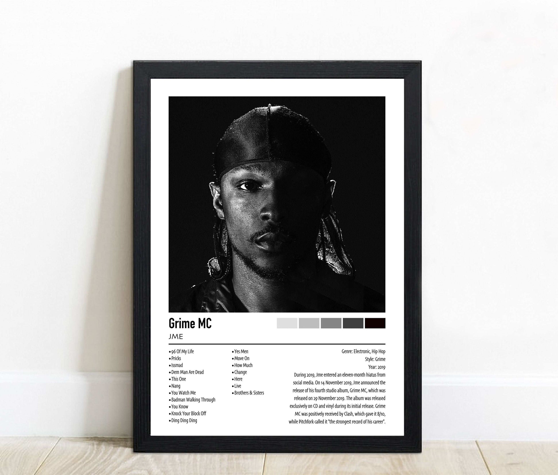 JME | Grime MC | Custom Album Cover Poster Print