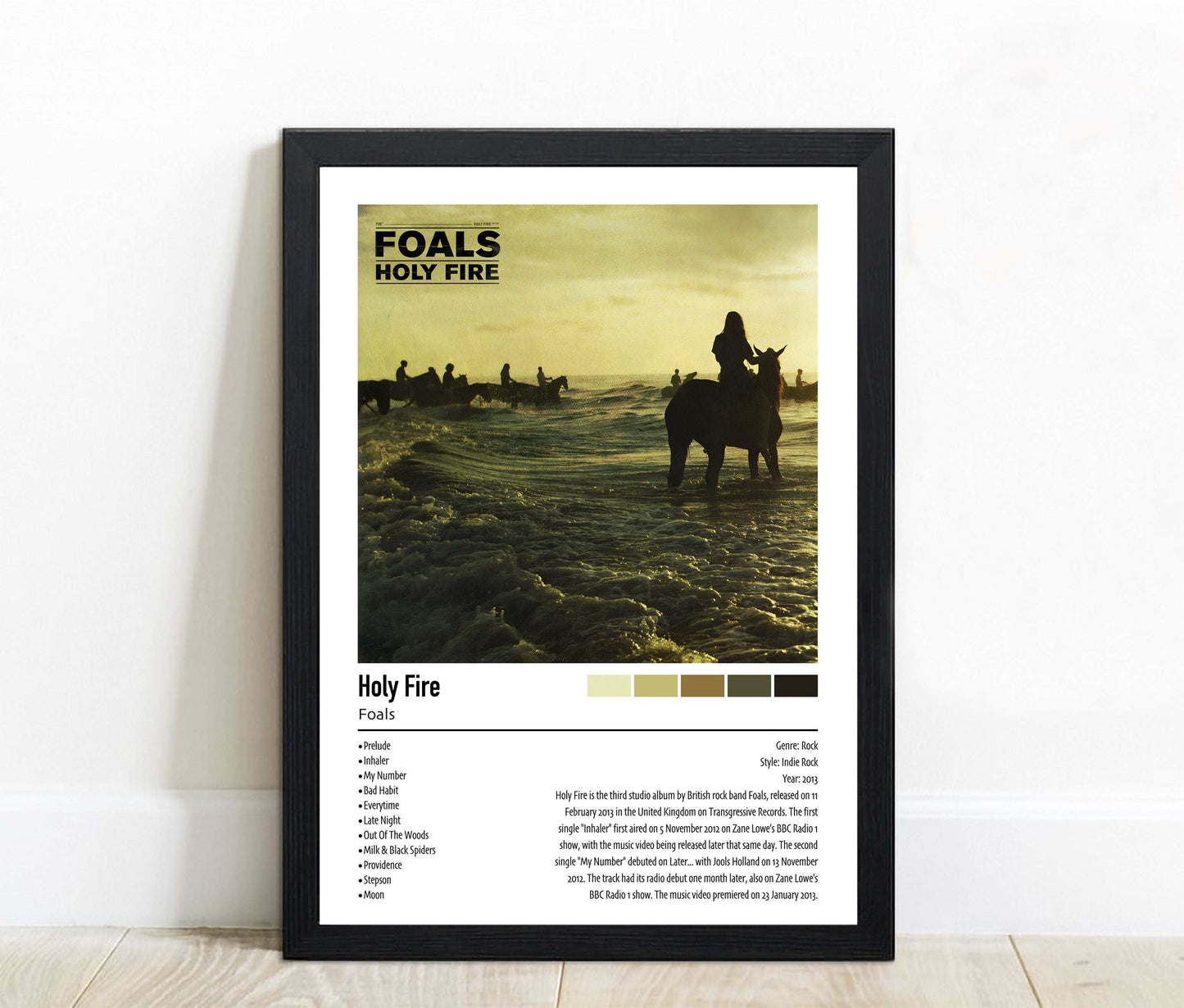 Foals | Holy Fire | Custom Album Cover Poster Print