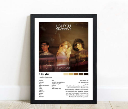 London Grammar | If You Wait | Custom Album Cover Poster Print