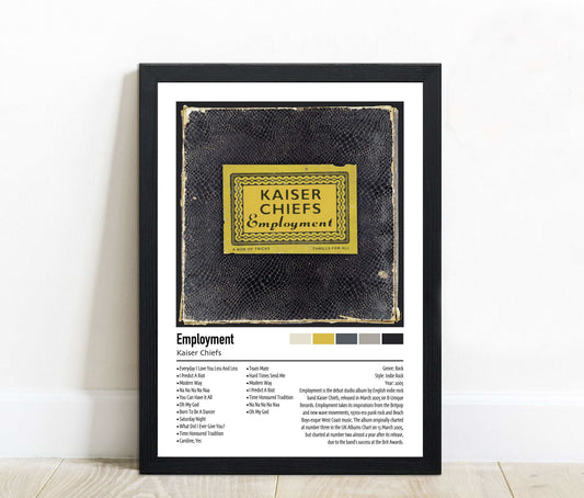 Kaiser Chiefs | Employment | Custom Album Cover Poster Print