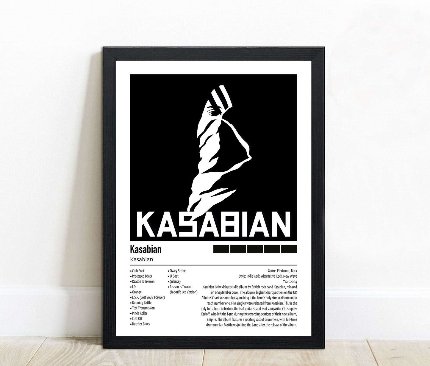 Kasabian | Kasabian | Custom Album Cover Poster Print
