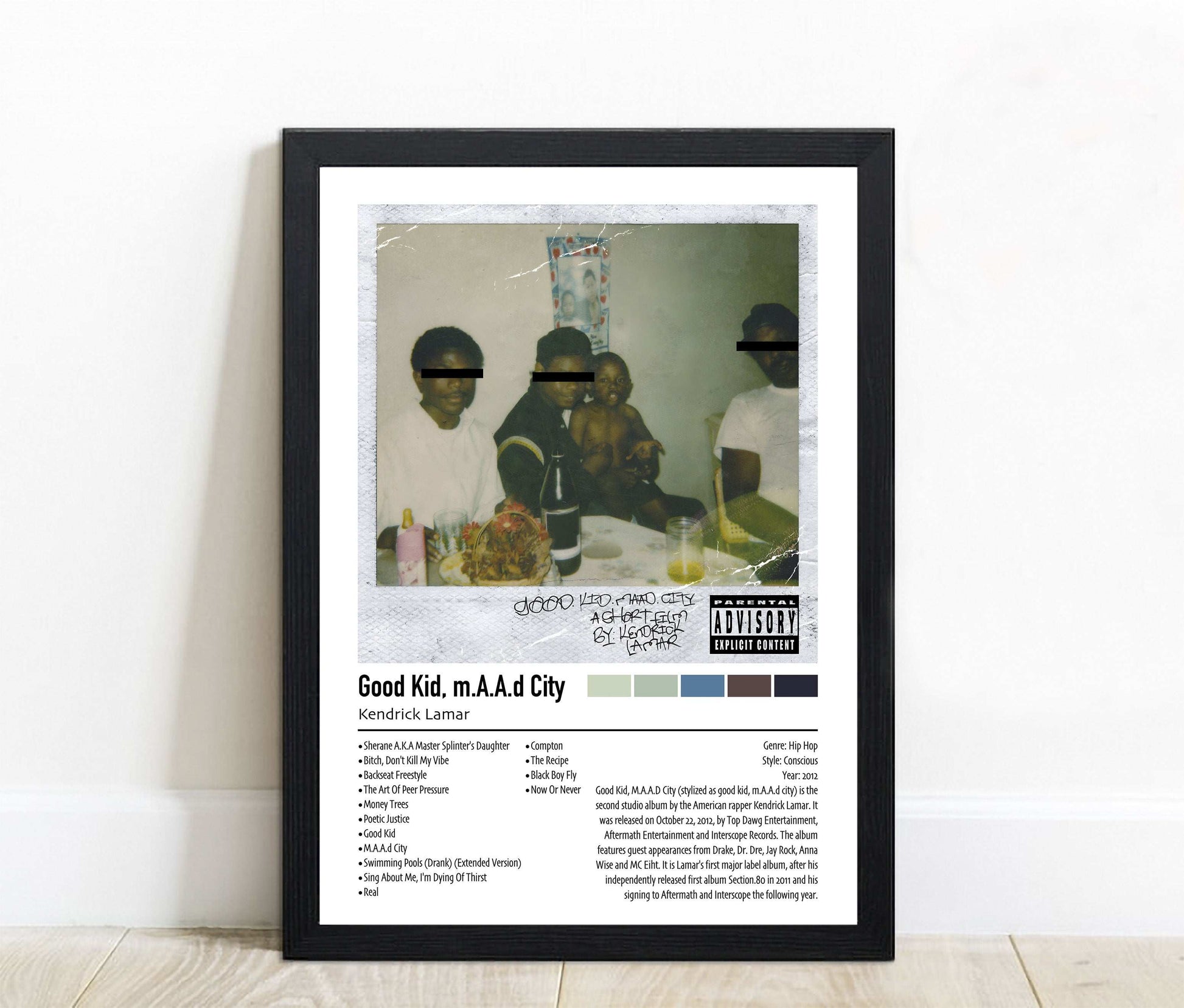 Kendrick Lamar | Good Kid, m.A.A.d City | Custom Album Cover Poster Print