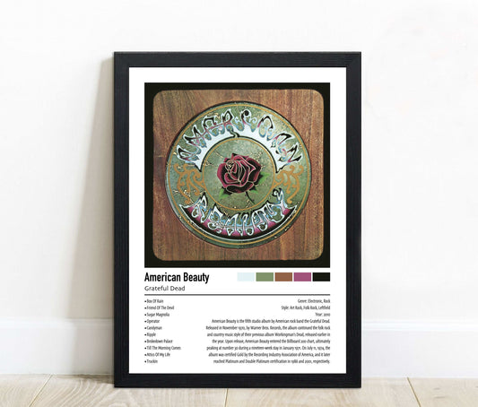 Grateful Dead | American Beauty | Custom Album Cover Poster Print