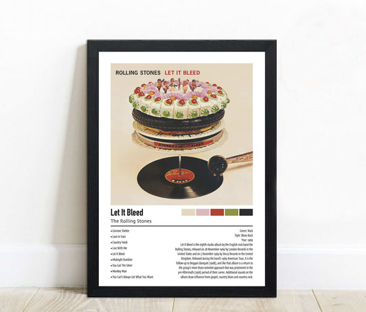 The Rolling Stones | Let It Bleed | Custom Album Cover Poster Print