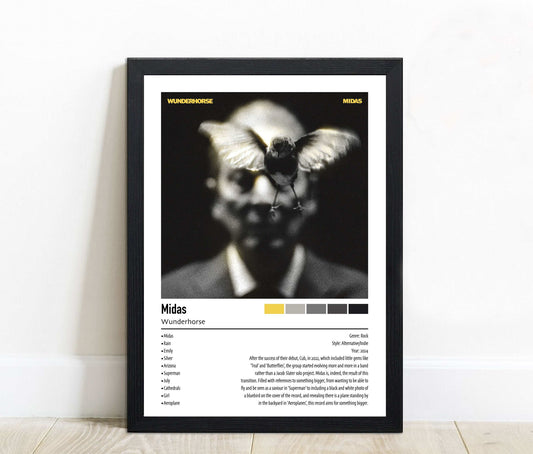 Wunderhorse | Midas | Custom Album Cover Poster Print