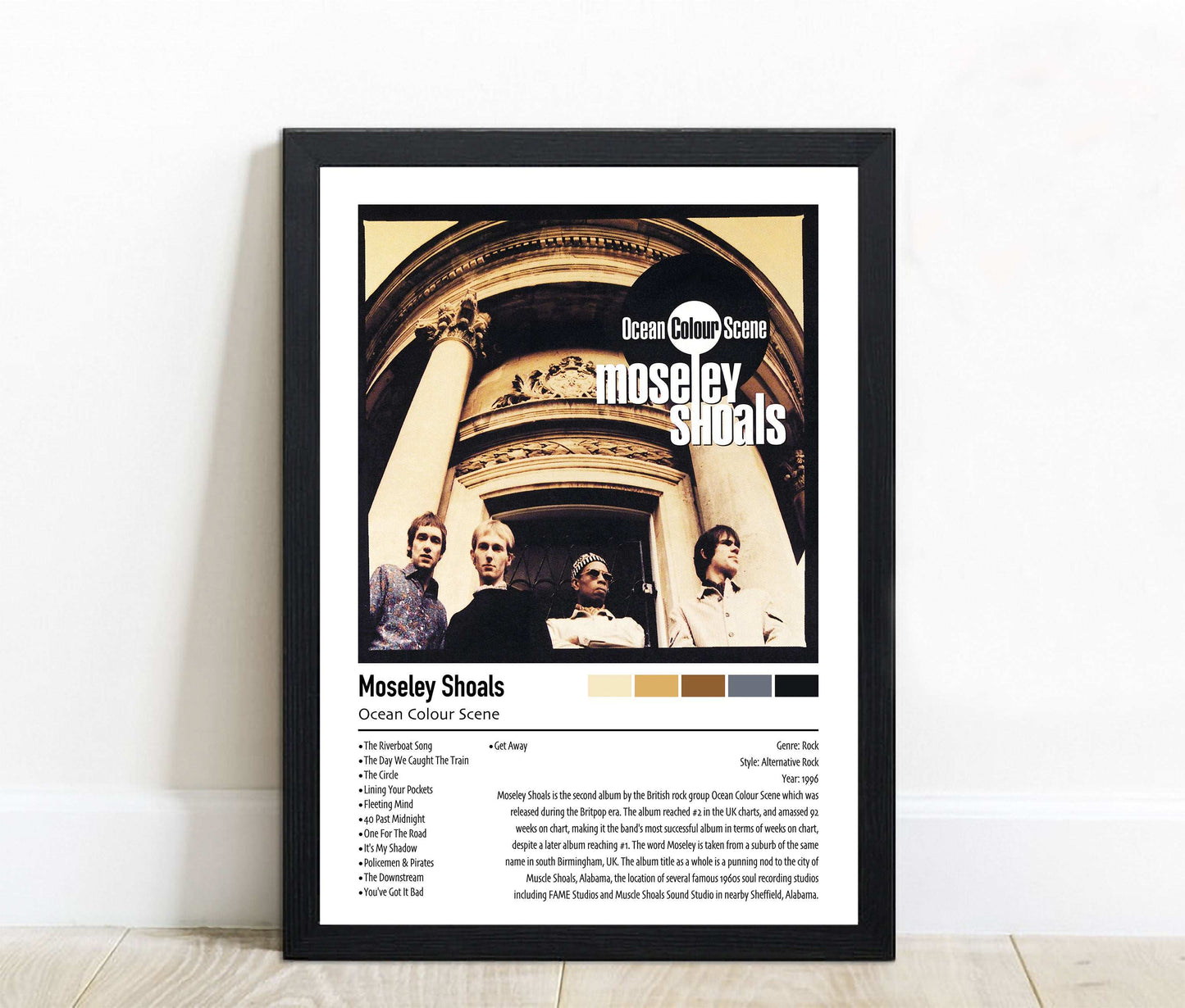 Ocean Colour Scene | Moseley Shoals | Custom Album Cover Poster Print