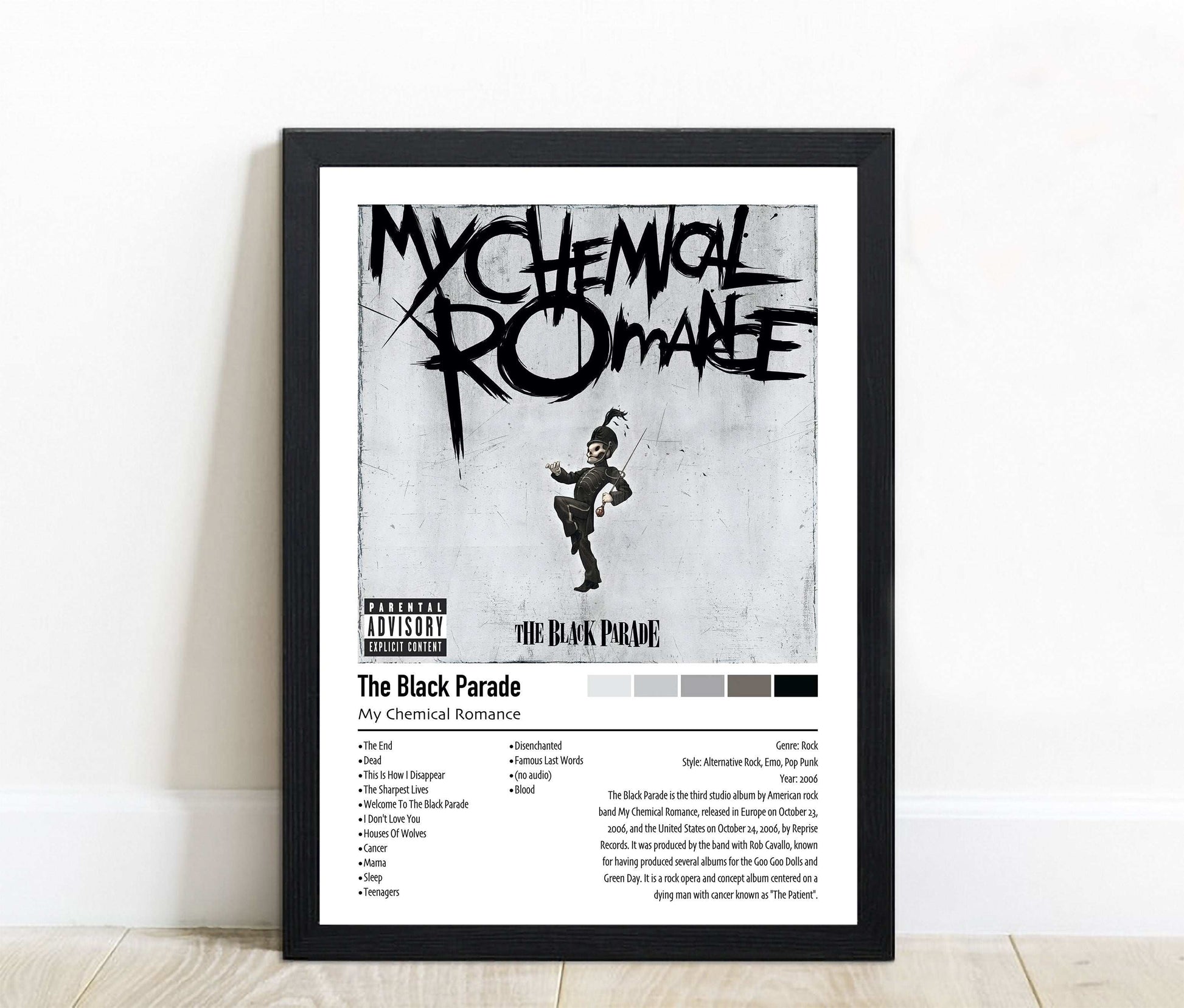 My Chemical Romance | The Black Parade | Custom Album Cover Poster Print
