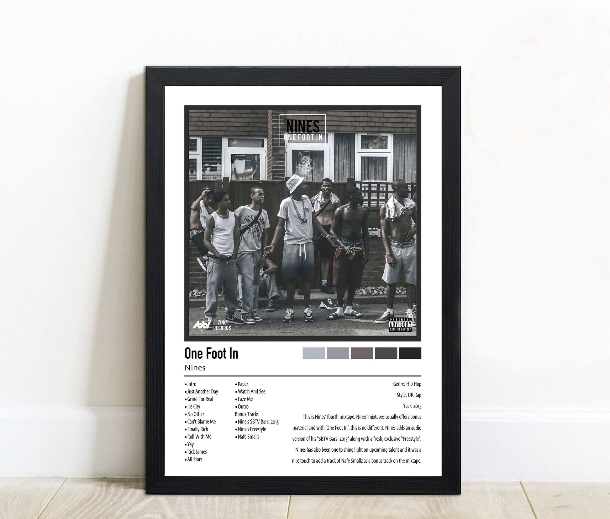 Nines | One Foot In | Custom Album Cover Poster Print