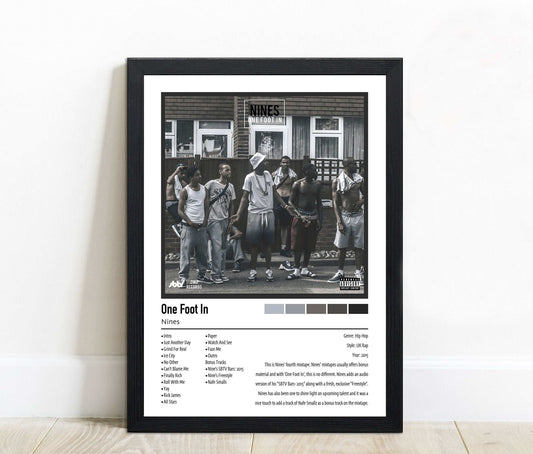 Nines | One Foot In | Custom Album Cover Poster Print