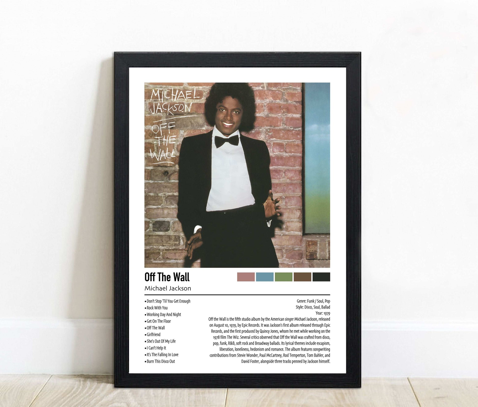 Michael Jackson | Off The Wall | Custom Album Cover Poster Print