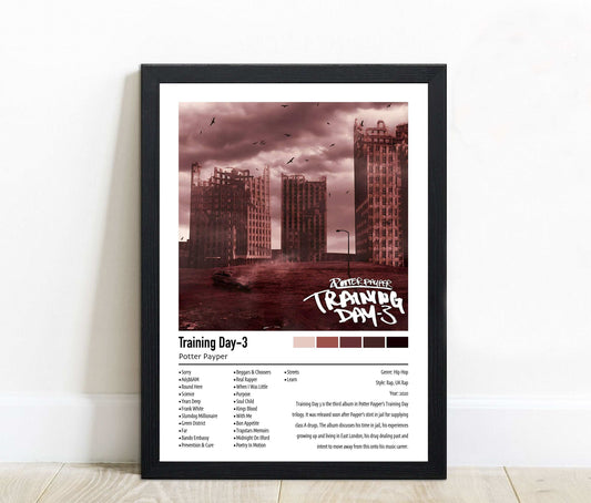 Potter Payper | Training Day-3 | Custom Album Cover Poster Print