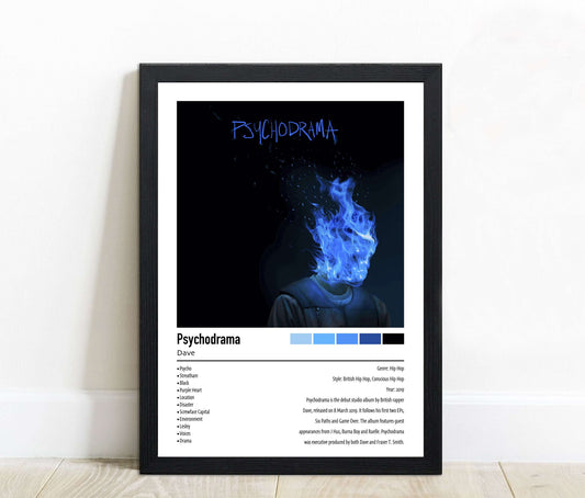 Dave | Psychodrama | Custom Album Cover Poster Print