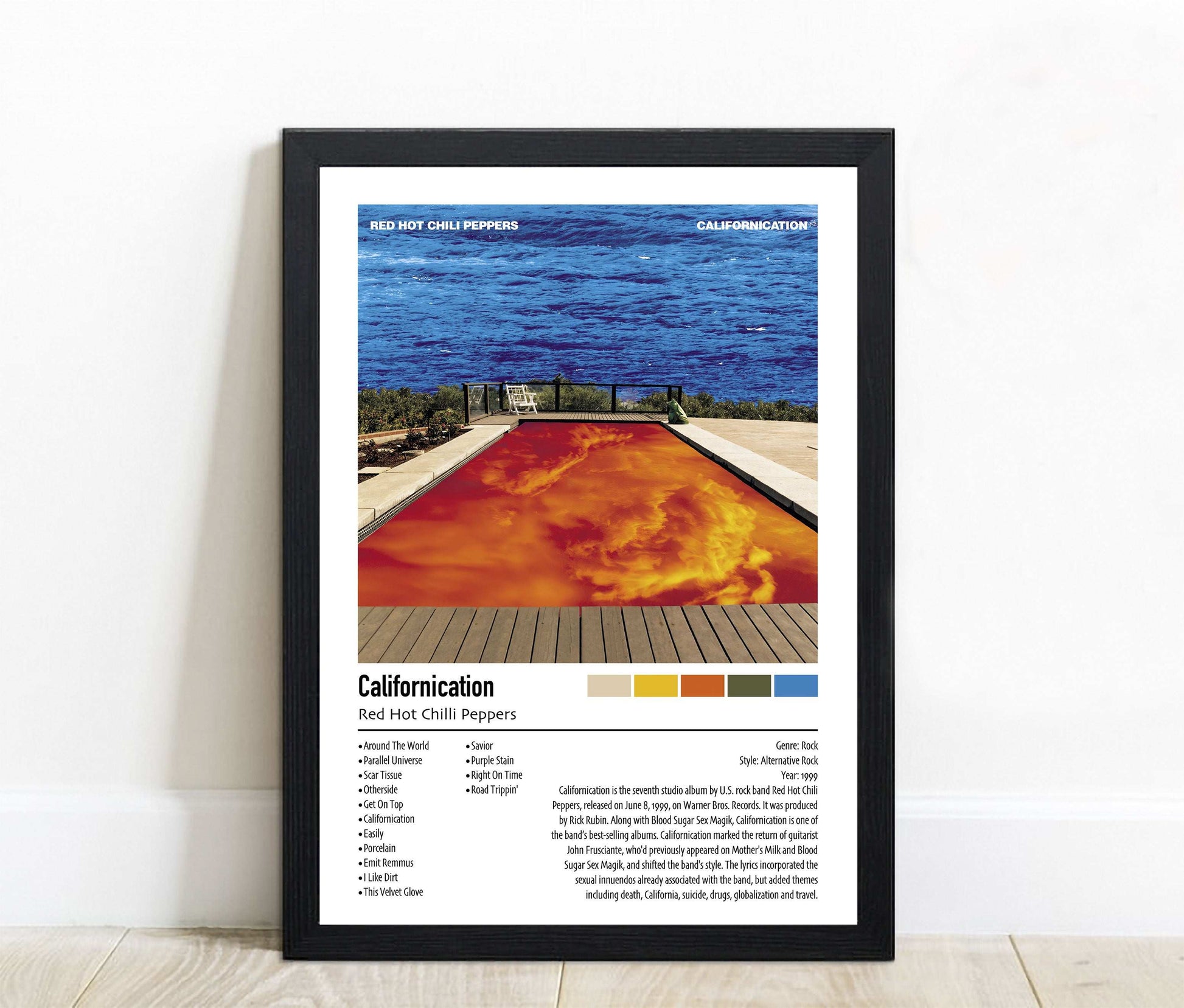 Red Hot Chilli Peppers | Californication | Custom Album Cover Poster Print